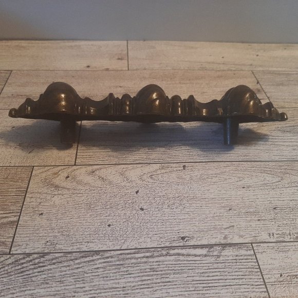 Ornate Oil Rubbed Bronze Finish Drawer Pull 4" CTC Empire Style - Picture 9 of 10